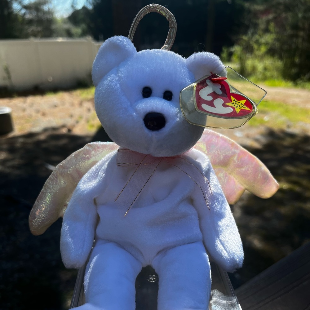 RARE Ty Halo The Bear with Brown Nose